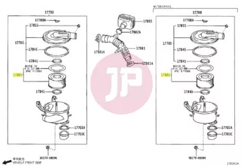 TOYOTA 17801-61030 - LUFTFILTERELEMENT