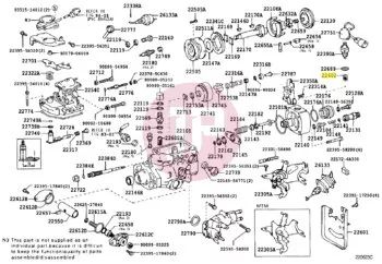 TOYOTA 22602-56350 - FILTER,SUB-ASSY