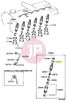 TOYOTA 23654-64010 - WASHER
