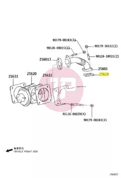 TOYOTA 25628-17010 - GASKET, E.G.R I