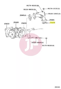 TOYOTA 25628-17010 - GASKET, E.G.R I
