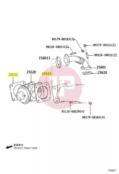 TOYOTA 25633-17020 - GASKET, EGR VAL