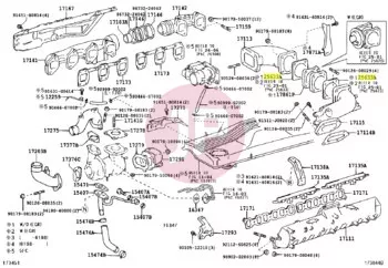 TOYOTA 25633-17020 - GASKET, EGR VAL