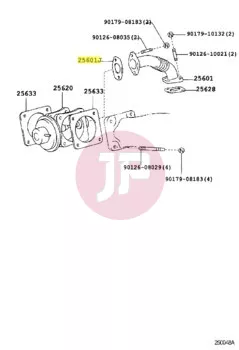 TOYOTA 25634-17010 - EGR Pipe Gasket
