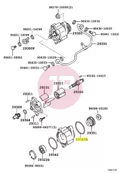 TOYOTA 29342-17010 - O-RING