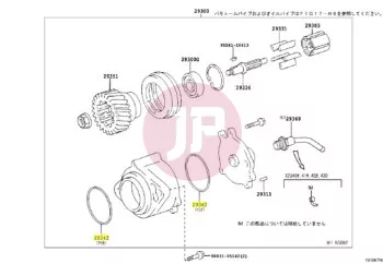 TOYOTA 29342-17010 - Vacuum Pump O-Ring