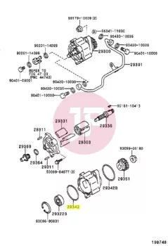 TOYOTA 29342-58010 - O-LING