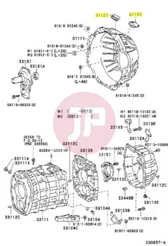 TOYOTA 31121-26020 - COVER, CLUTCH