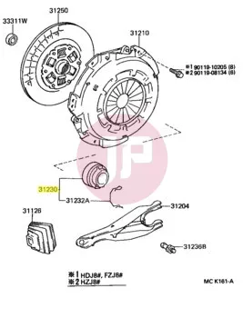 TOYOTA 31230-60120 - BEARING ASSY, C