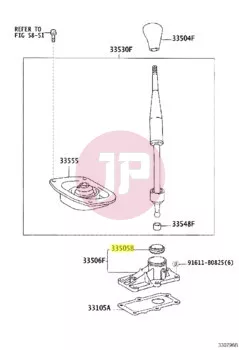TOYOTA 33505-35030 - SEAT SUB-ASSY SHIFT LEVER