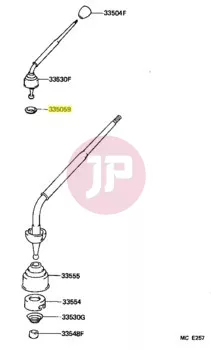 TOYOTA 33505-60011 - SEAT SUB-ASSY SHIFT LEVER