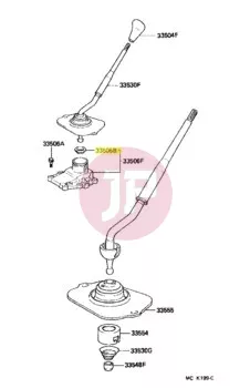 TOYOTA 33505-60011 - SEAT SUB-ASSY SHIFT LEVER