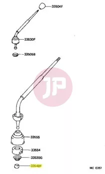 TOYOTA 33548-60020 - BUSH, SHIFT LEVER