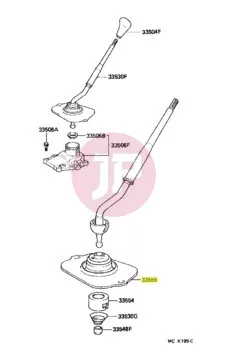 TOYOTA 33555-60050 - Shift Lever Boot