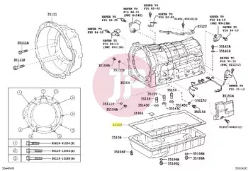 TOYOTA 35168-60010 - GASKET, TRANSMISSION