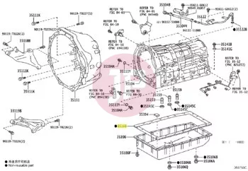TOYOTA 35168-60010 - GASKET, TRANSMISSION