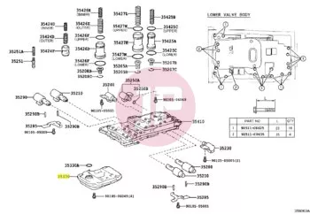 TOYOTA 35330-60050 - STRAINER ASSY,