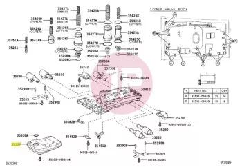 TOYOTA 35330-60050 - STRAINER ASSY,