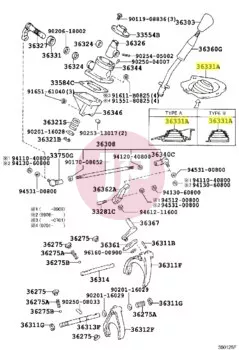 TOYOTA 36331-60020 - BOOT, TRANSFER