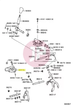 TOYOTA 36410-60061 - Képső differenciálzár kapcsoló motor