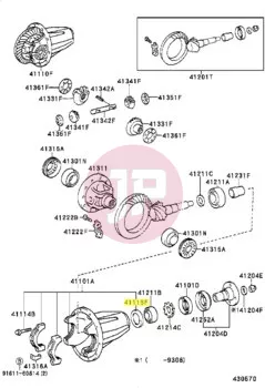TOYOTA 41115-35010 - LAUFRING