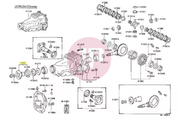 TOYOTA 41204-35040 - FLANGE SUB-ASSY, DRIVE PINION COMPANION