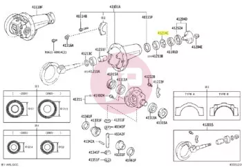 TOYOTA 41214-60011 - SLINGER, DRIVE