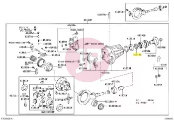 TOYOTA 41214-60011 - SLINGER, DRIVE