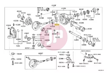 TOYOTA 41231-24010 - SPACER
