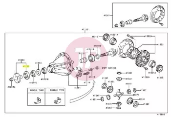 TOYOTA 41252-35040 - DEFLECTOR, DUST