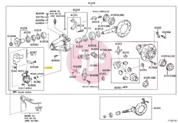 TOYOTA 41450-35031 - ACTUATOR ASSY