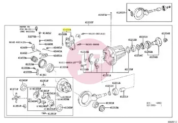 TOYOTA 41450-60060 - STELLANTRIEB/DIFF.-S