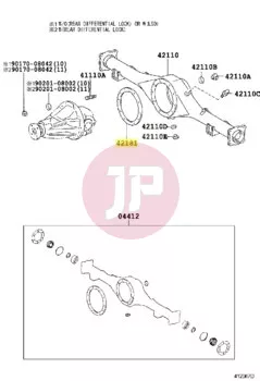 TOYOTA 42181-0K020 - Differential Gasket