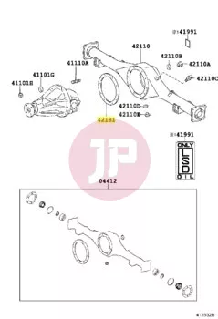 TOYOTA 42181-0K020 - GASKET, DIFFERENTIAL