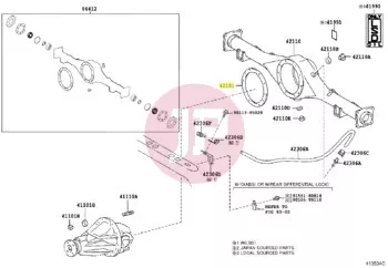 TOYOTA 42181-0K020 - GASKET, DIFFERENTIAL
