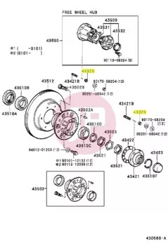 TOYOTA 42323-60010 - KONUSSCHEIBE