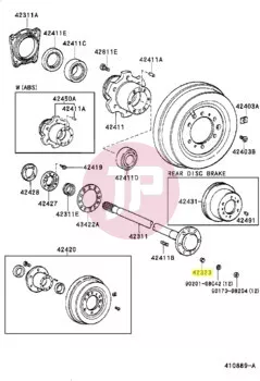 TOYOTA 42323-60010 - KONUSSCHEIBE
