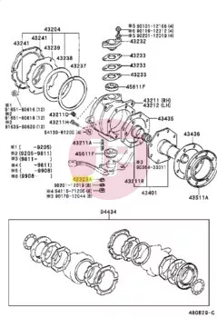 TOYOTA 42323-60020 - WASHER