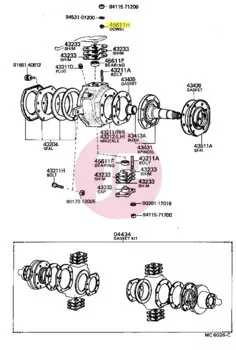 TOYOTA 42323-60020 - WASHER