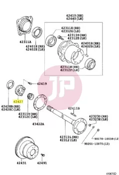 TOYOTA 42427-60021 - NUT