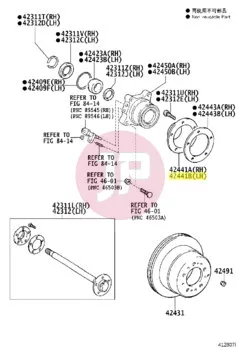 TOYOTA 42441-34020 - DEFLECTOR, BRAKE DRUM