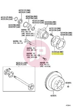 TOYOTA 42441-34020 - DEFLECTOR, BRAKE DRUM