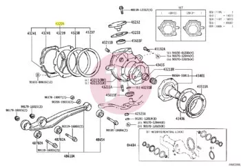 TOYOTA 43204-60032 - SEAL SUB-ASSY,