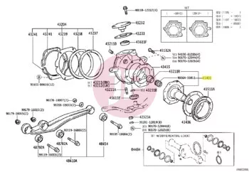 TOYOTA 43401-60081 - Tengelycsonk