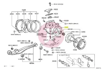 TOYOTA 43435-60030 - GASKET, KNUCKLE