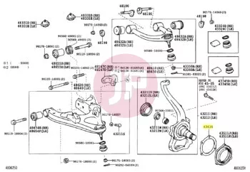 TOYOTA 43436-60011 - Knuckle Gasket