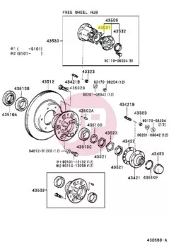 TOYOTA 43531-60010 - GASKET