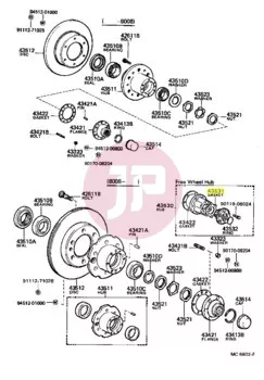 TOYOTA 43531-60010 - GASKET