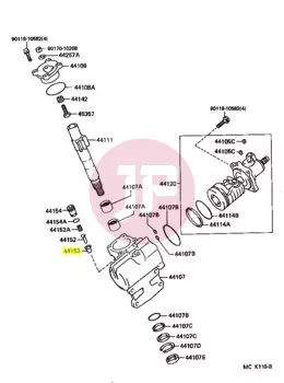 TOYOTA 44153-30020 - GUIDE, POWER PI