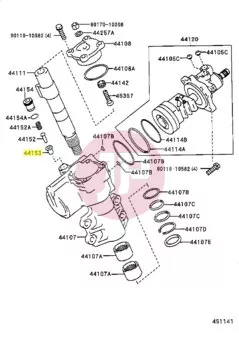TOYOTA 44153-30020 - Kormánymű munkahenger-dugattyú vezető